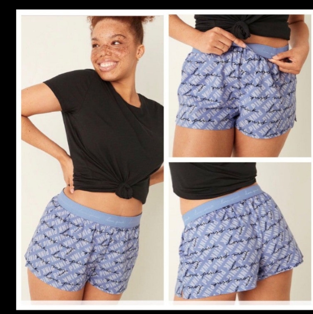 VS PINK BOXY SHORTS